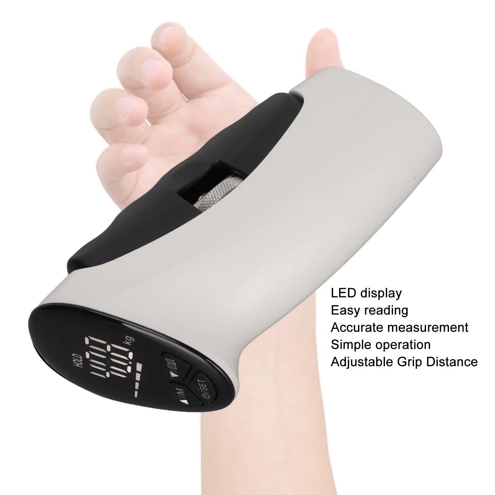 Smart Hand Dynamometer - Portable Electronic Grip Strength Trainer for Fitness and Sports